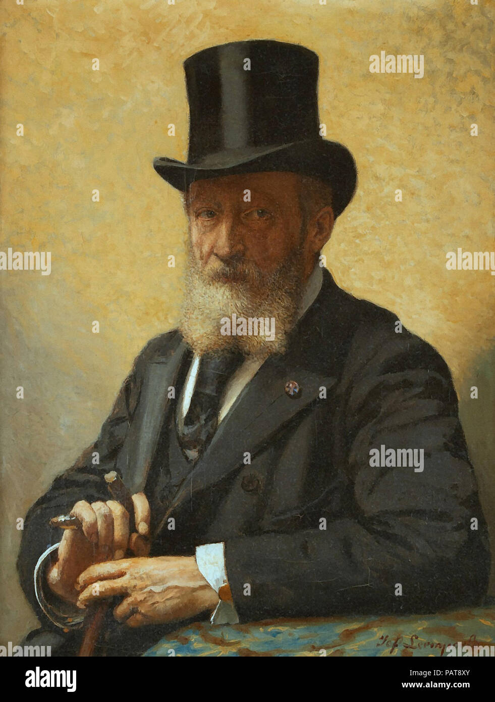 Portret van man met hoed 1910 by Theo van Doesburg Stock Photo - Alamy