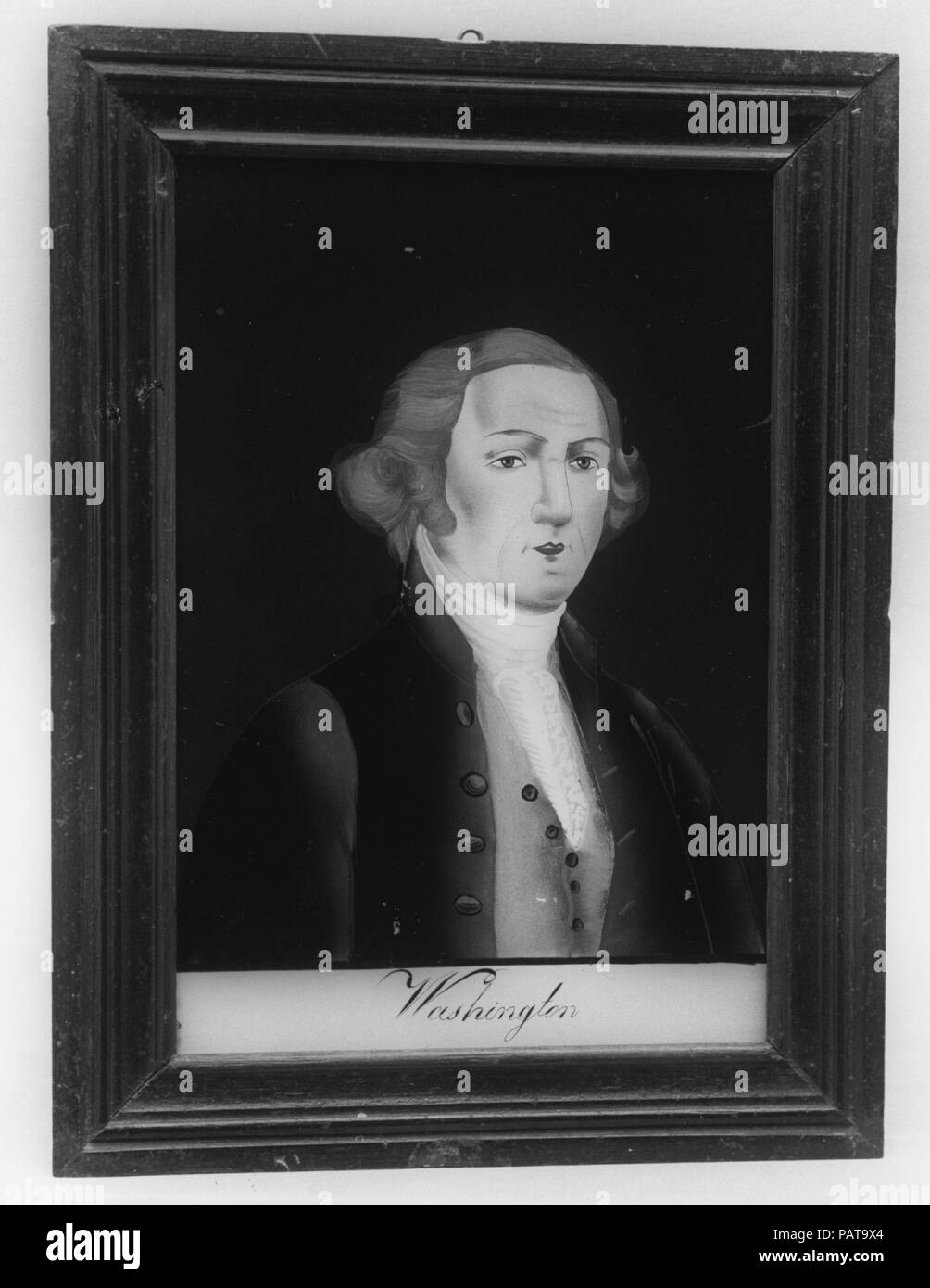 Plaque of George Washington. Artist: After Gilbert Stuart (American, North Kingston, Rhode Island 1755-1828 Boston, Massachusetts). Dimensions: 8 x 5 3/8 in. (20.3 x 13.7 cm). Date: 1776-1830. Museum: Metropolitan Museum of Art, New York, USA. Stock Photo