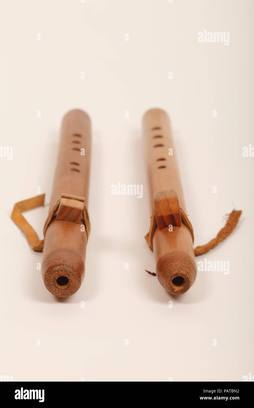 Pentatonic American Indian Bamboo Flute. Cherokee Stock Photo Alamy