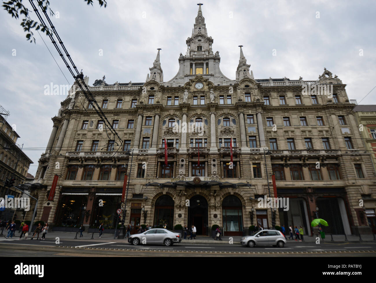 Boscolo Hotel, Budapest, Hungary Stock Photo