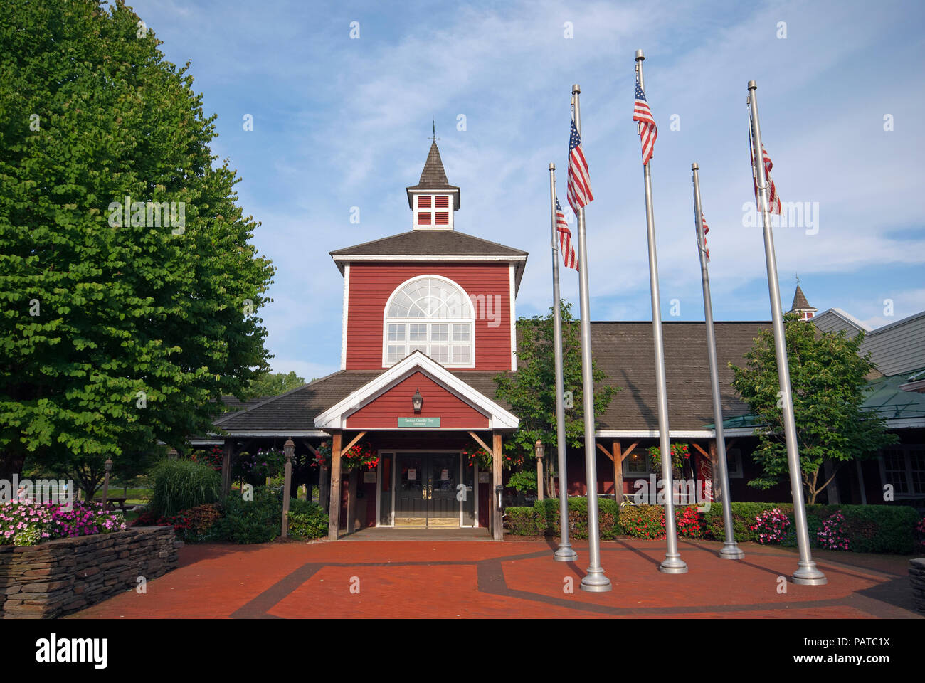 Yankee Candle Village Store, South Deerfield, Franklin County, Massachusetts, USA Stock Photo