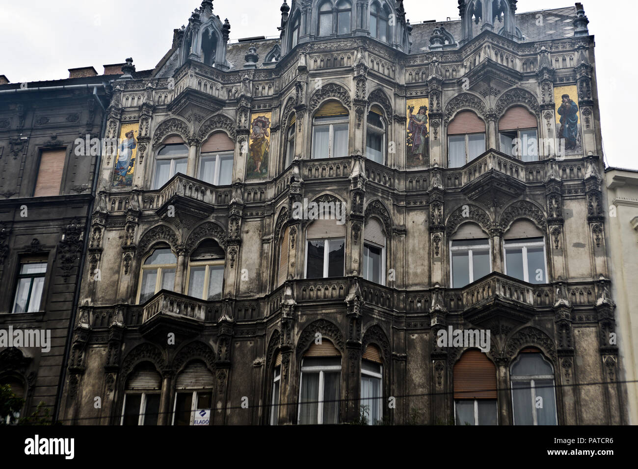 Gothic Architecture, Budapest, Hungary Stock Photo
