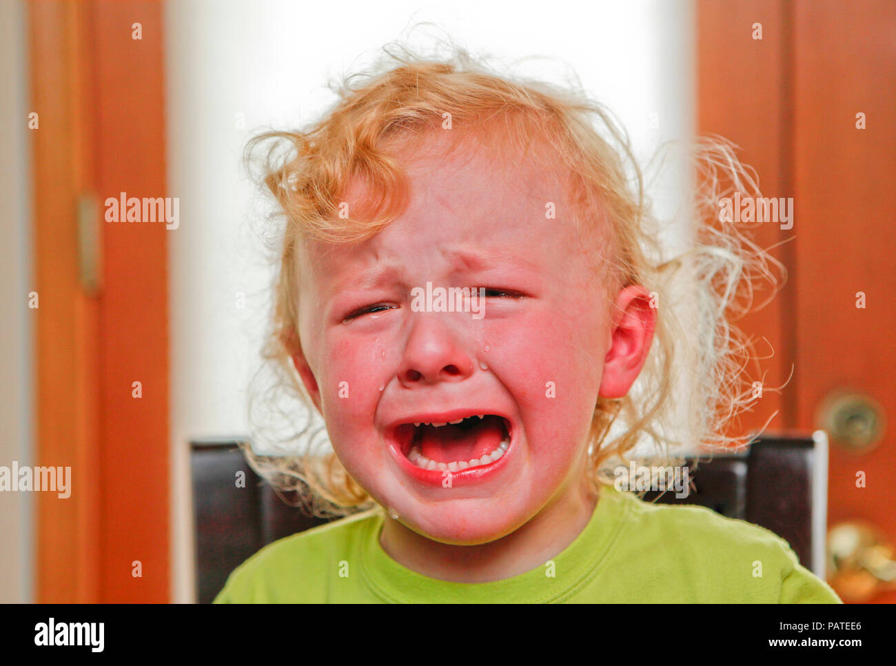 Child crying Stock Photo