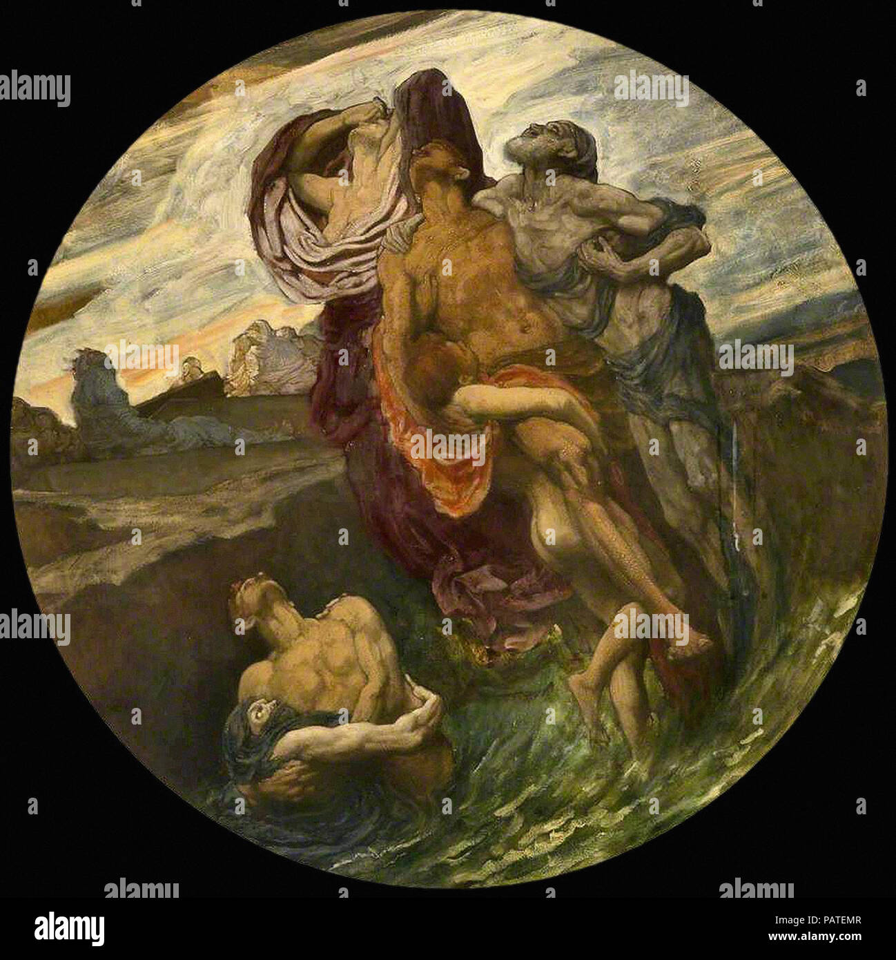 Leighton Frederic - And The Sea Gave Up Its Dead (Study Stock Photo - Alamy