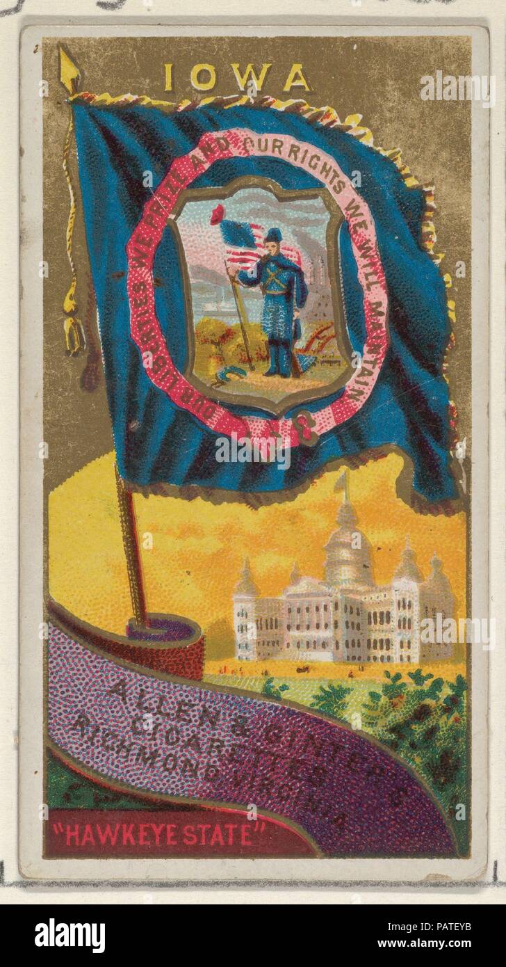 Iowa From Flags Of The States And Territories N11 For Allen