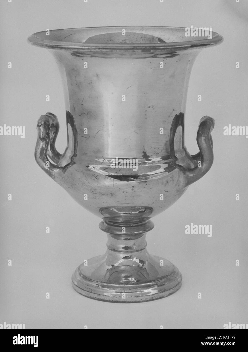Vase. Culture: British. Dimensions: H. 9 1/2 in. (24.1 cm). Date: 1800-1830. Museum: Metropolitan Museum of Art, New York, USA. Stock Photo