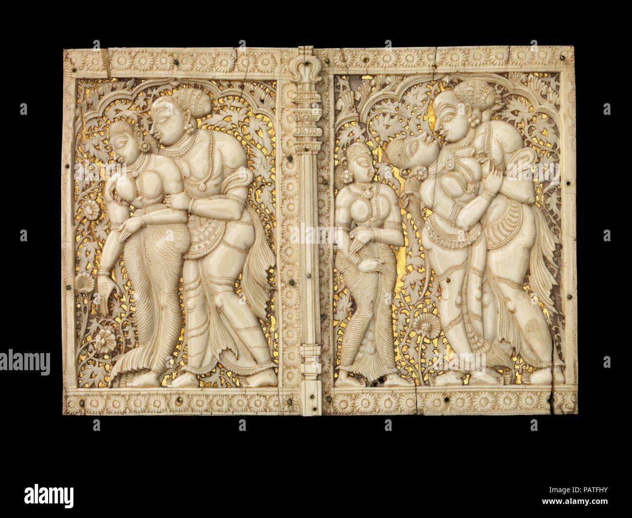 Panel With Original Painting From South India - Late 18thC Panel With Original Painting From South India - Late 18thC