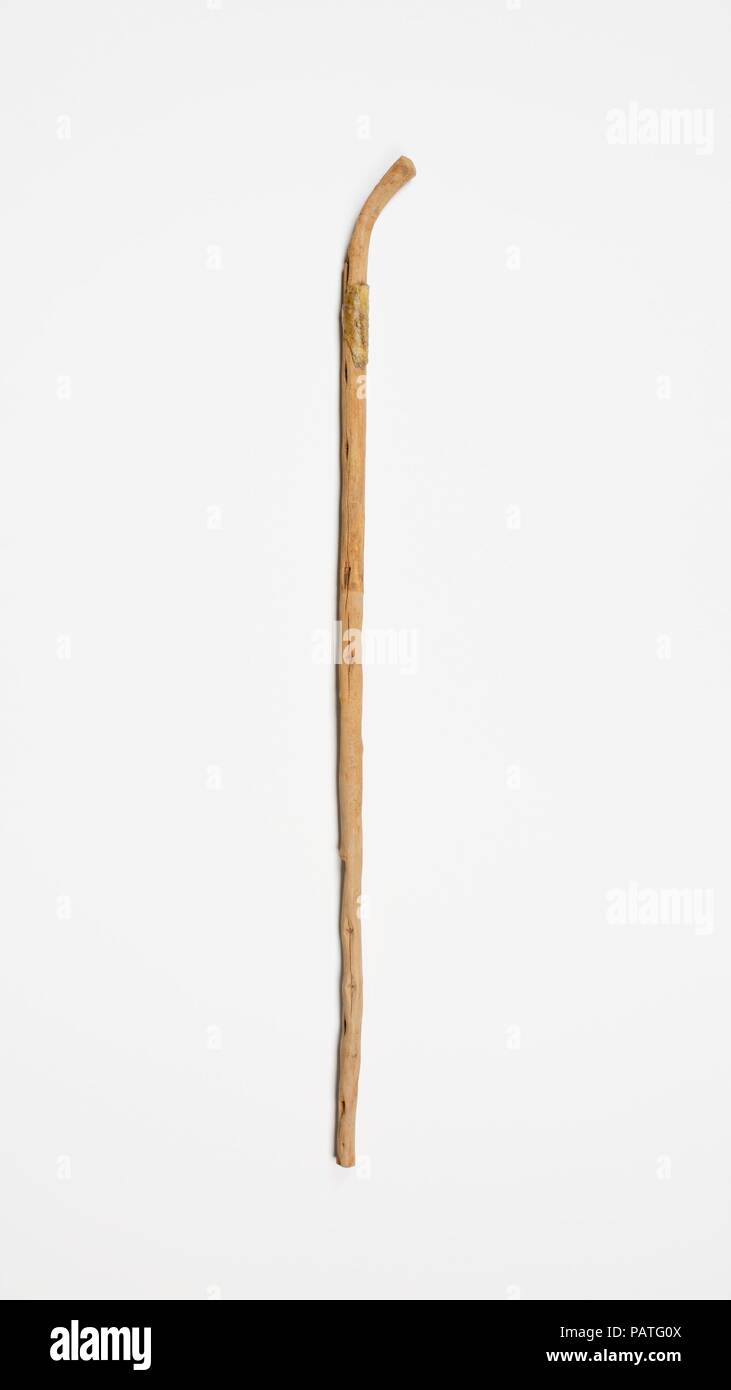 Walking stick. Dimensions: L. 113 cm (44 1/2 in.). Dynasty: Dynasty 11-18. Date: ca. 2124-1504 B.C.. Museum: Metropolitan Museum of Art, New York, USA. Stock Photo