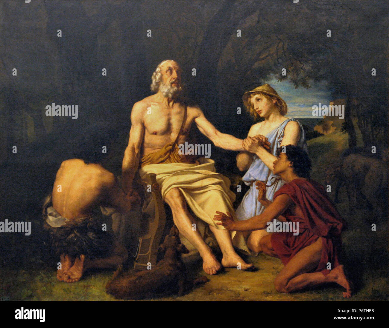 Leloir Alexandre Louis Homere A L Ueele De Scyros Stock Photo Alamy