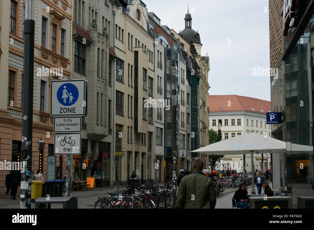 Leipzig Landmarks, Germany Stock Photo