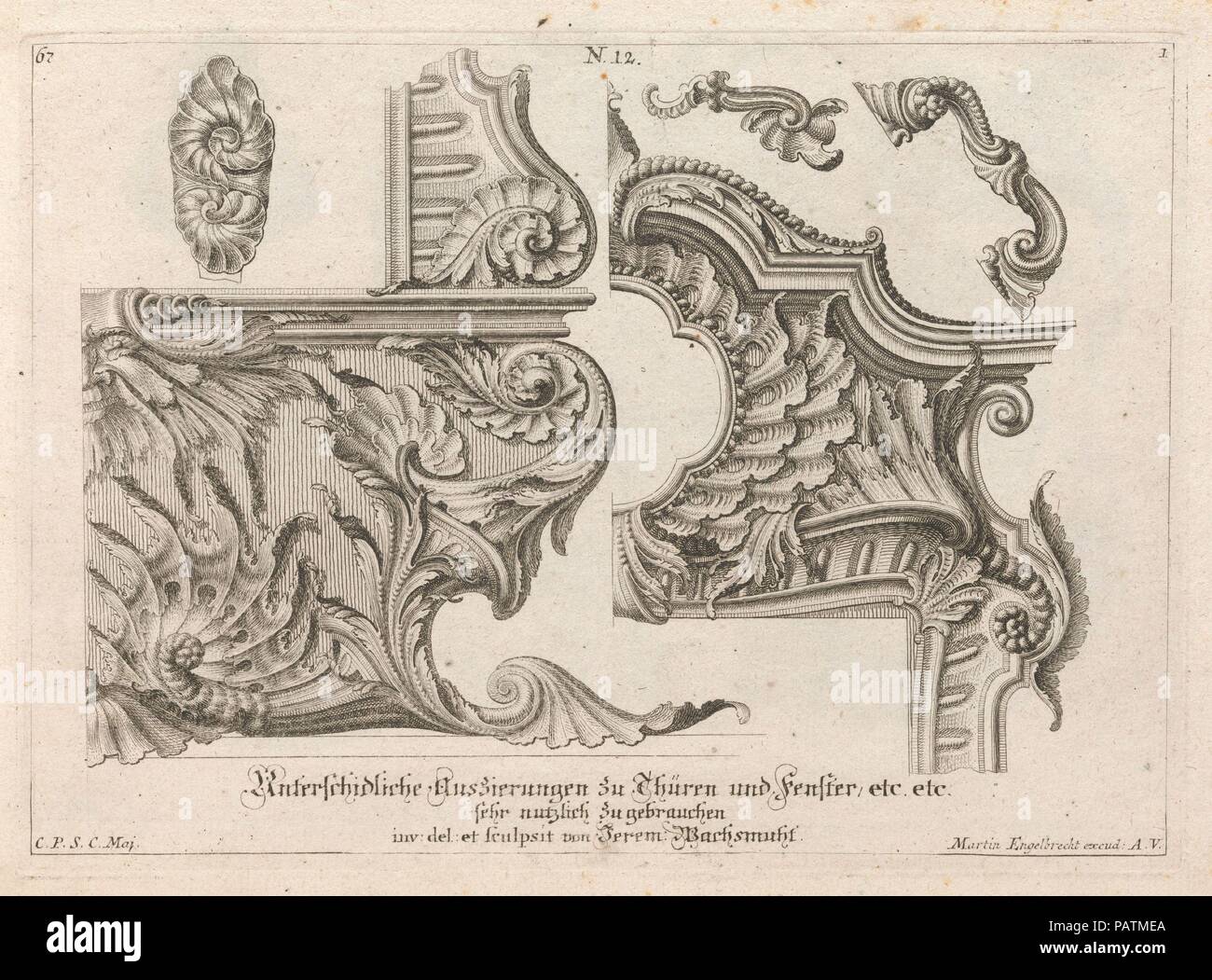 Suggestion For The Decoration Of The Lower And Top Right Of A