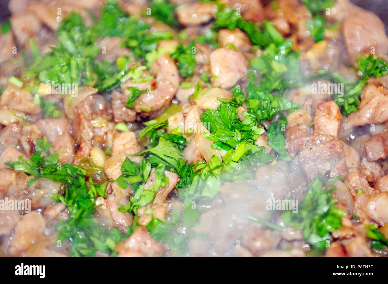 Cooking lamb meat Stock Photo - Alamy