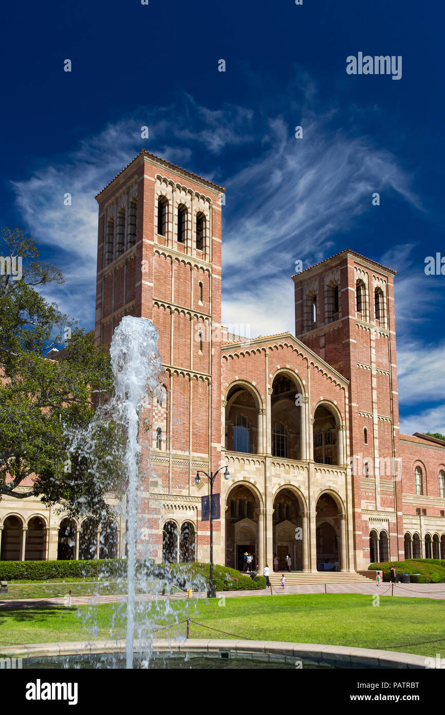 LOS ANGELES, CA/USA - OCTOBER 4, 2014: Royce Hall on the campus of UCLA. Stock Photo