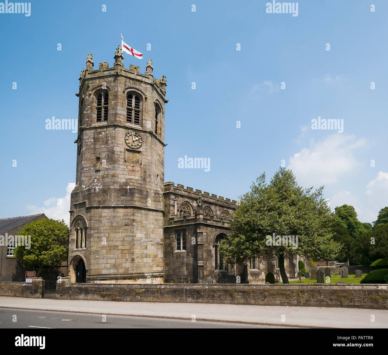 Exterior of Saint Margaret's Church, Hornby, Lancashire, UK Stock Photo