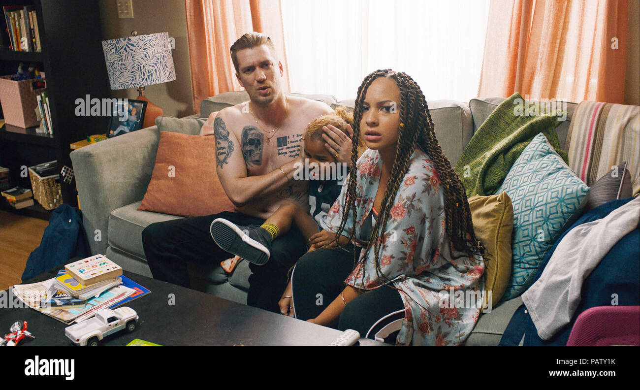 BLINDSPOTTING, from left Rafael Casal, Ziggy Baitinger, Jasmine Cephas