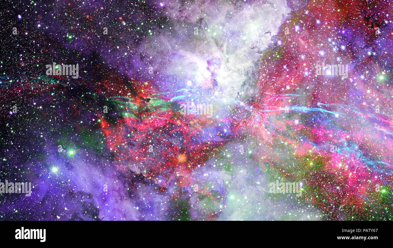 Universe filled with stars, nebula and galaxy. Elements of this image ...