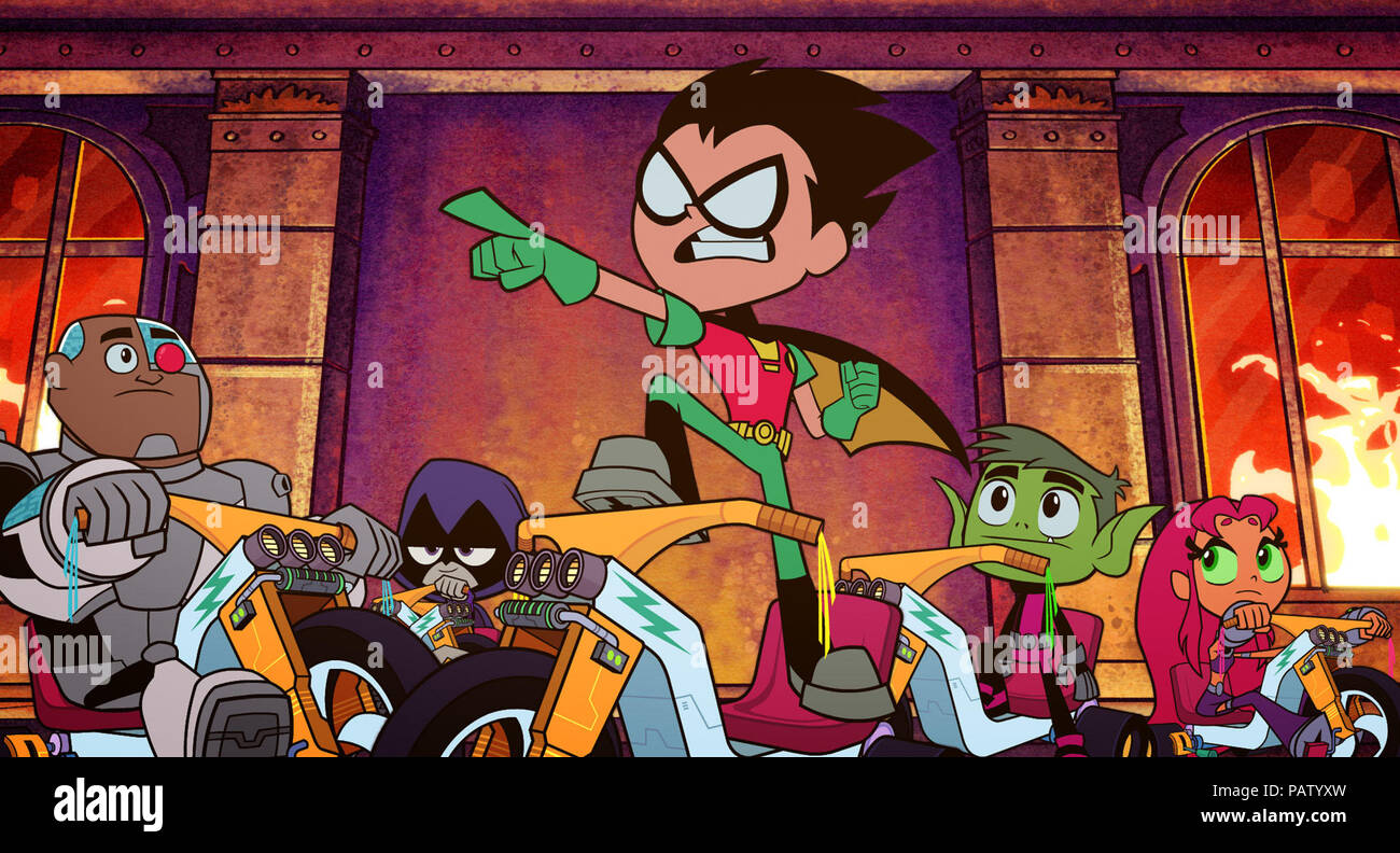 TEEN TITANS GO! TO THE MOVIES, from left: Cyborg (voice: Khary Payton ...