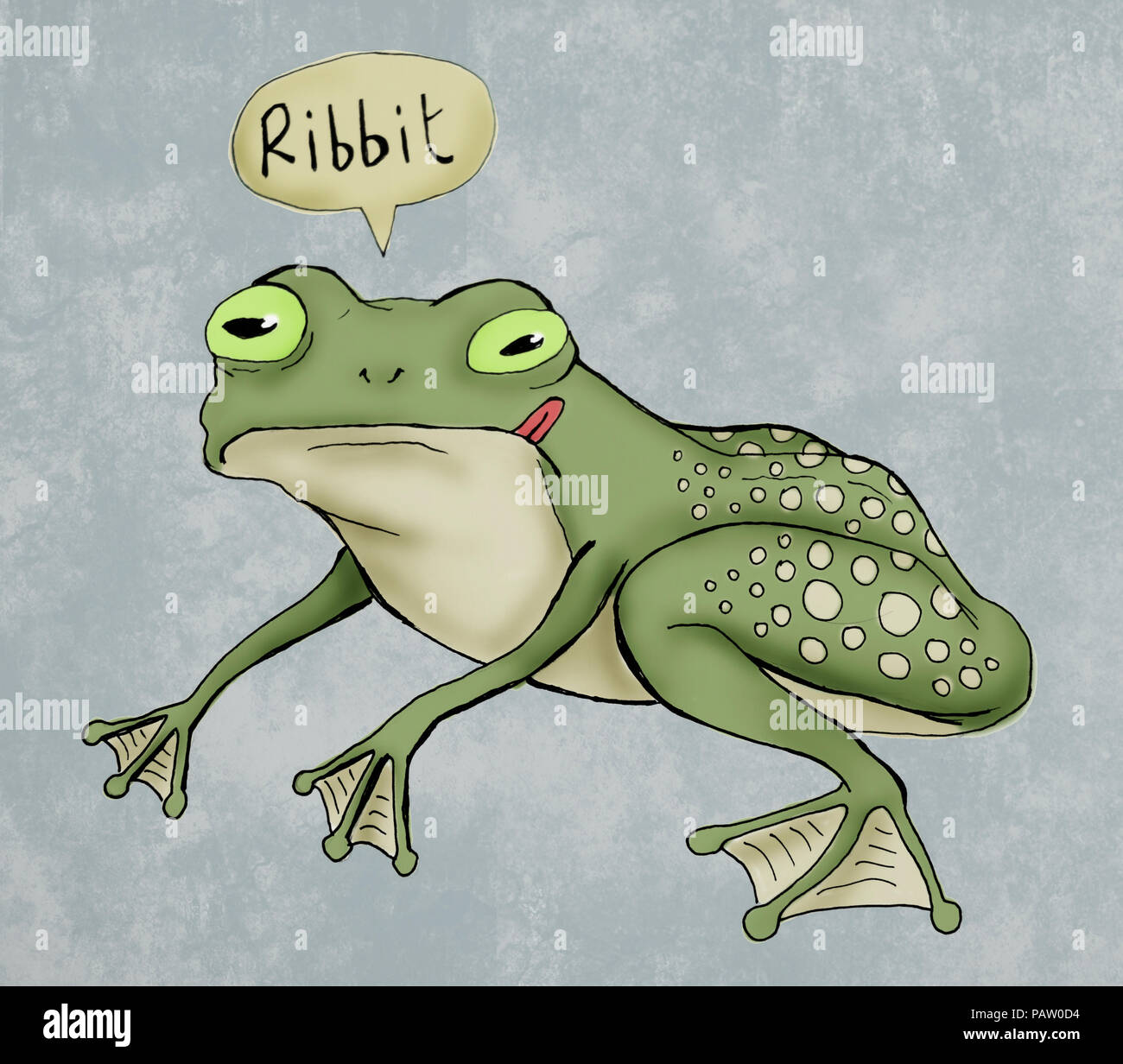 frog saying ribbit Stock Photo - Alamy