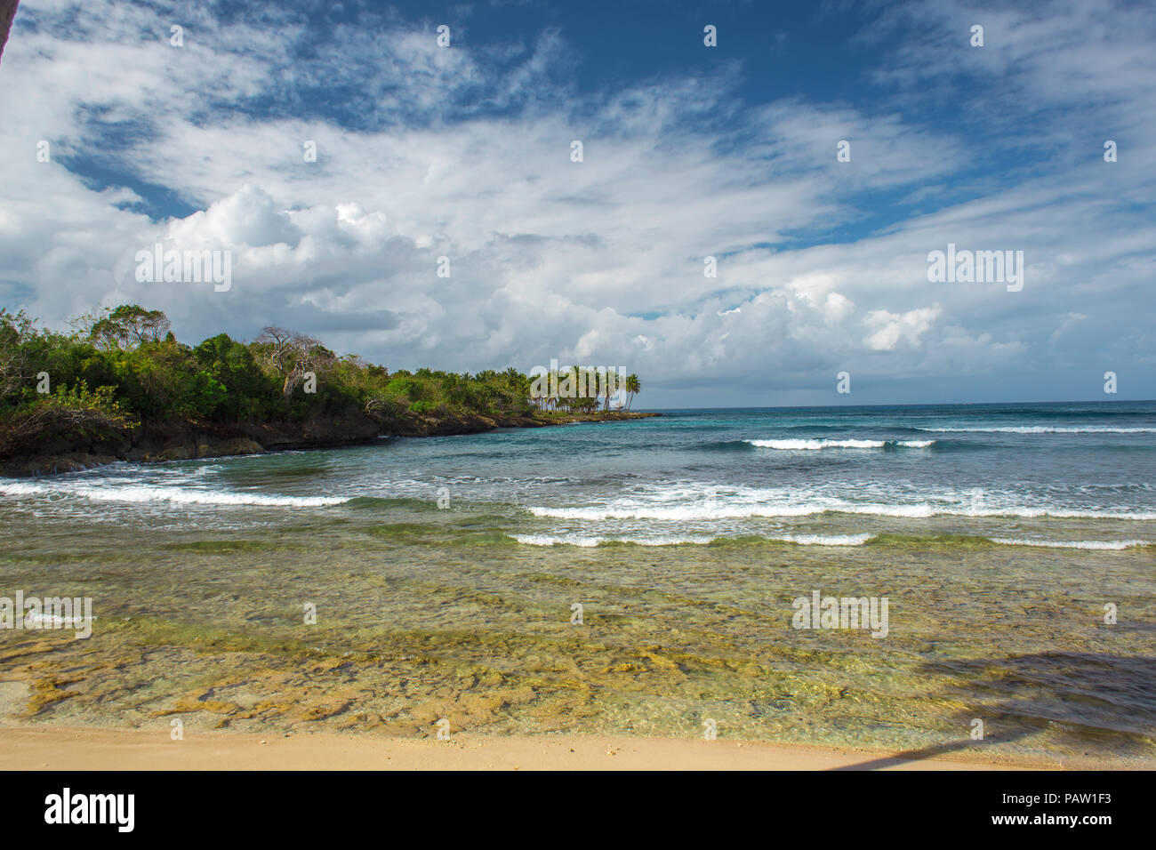 scenic beautiful Caribbean landscape, Dominican Republic Stock Photo