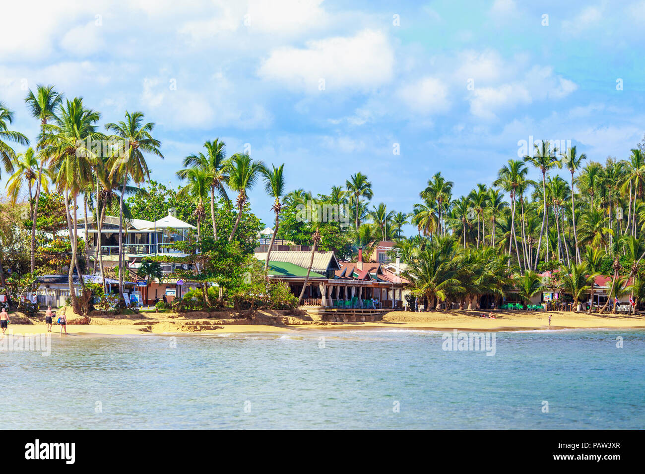 Super vacation. Tropical beach in Dominican Republic Stock Photo