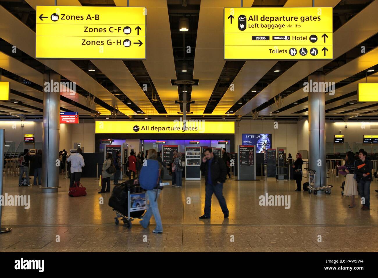 LONDON MAY 13 Travelers visit Heathrow airport on May 13, 2012 in