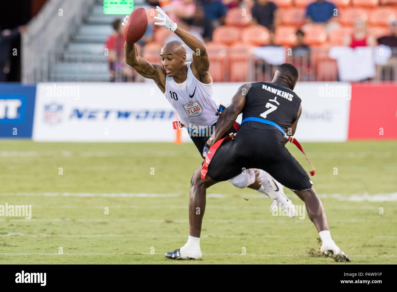 Houston, TX, USA. 19th July, 2018. Fighting Cancer wide receiver