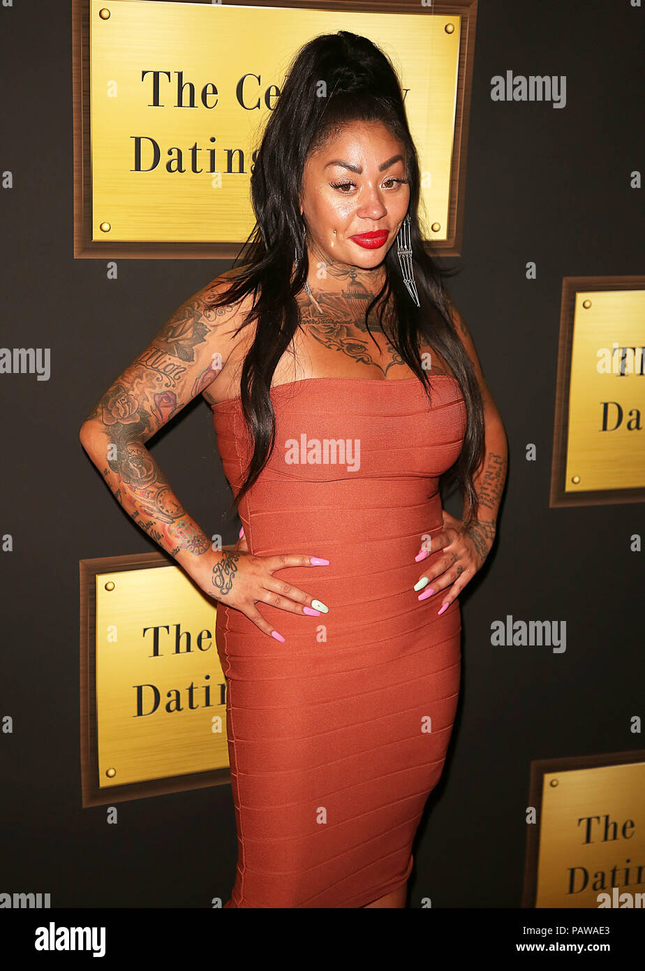 London UK, 24 July 2018. Mutya Buena, Celebs Go Dating - Series 5  Photocall, Cafe de Paris, London UK, 24 July 2018 Credit: Rich Gold/Alamy  Live News Stock Photo - Alamy