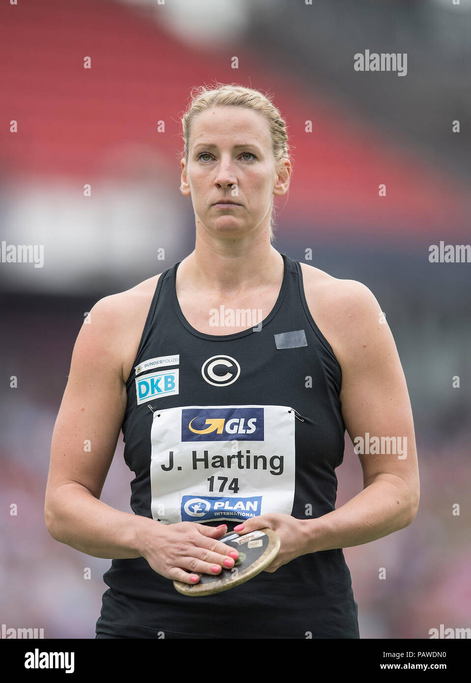 Julia HARTING, SCC Berlin. Finale Discus, the women on 22.07.2018. German  Athletics Championships 2018, from 20.07. - 22.07.2018 in  Nuernberg/Germany. | usage worldwide Stock Photo - Alamy