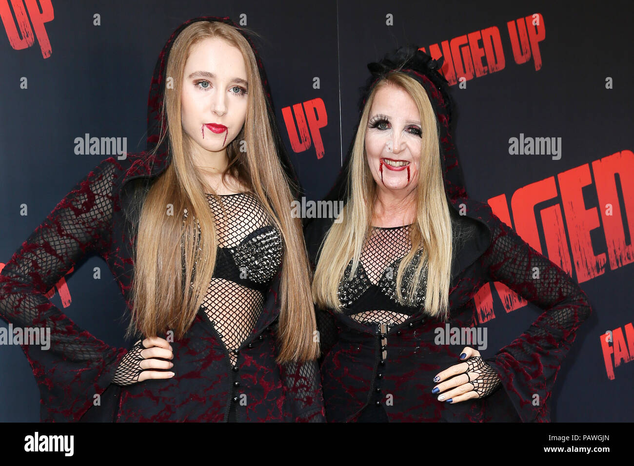 London, UK. 25th July, 2018. Afton McKeith, Gillian McKeith attends the UK Premiere of 'Fanged Up' held at the Prince Charles Cinema Credit: Mario Mitsis/Alamy Live News Stock Photo
