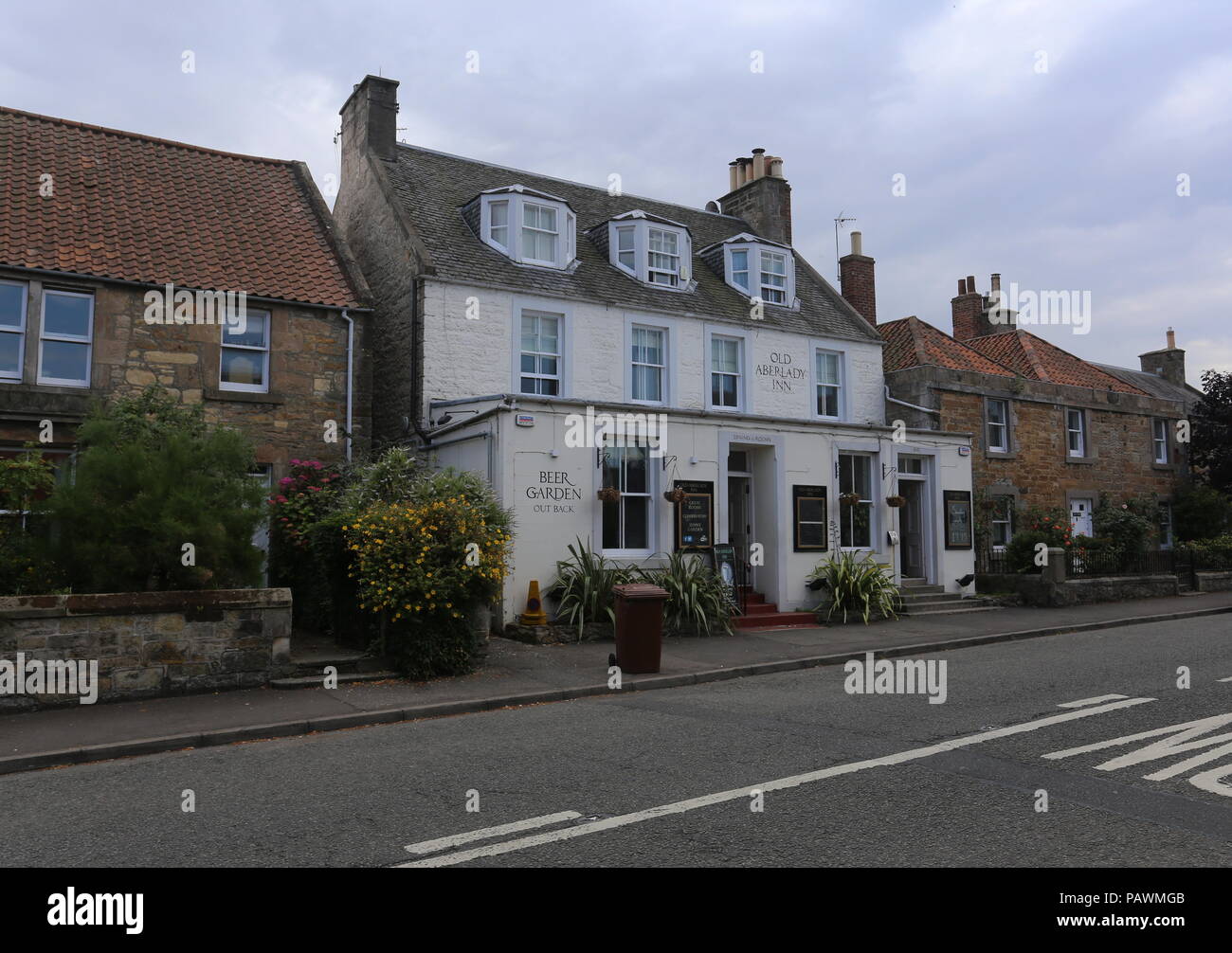 Exterior of Old Aberlady Inn Aberlady East Lothian Scotland July 2018