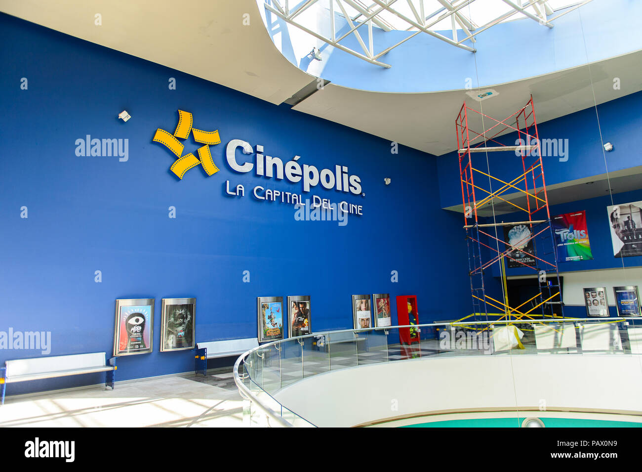 ACAPULCO, MEXICO - OCT 29, 2016: Cinepolis of the Galerias DIana ...