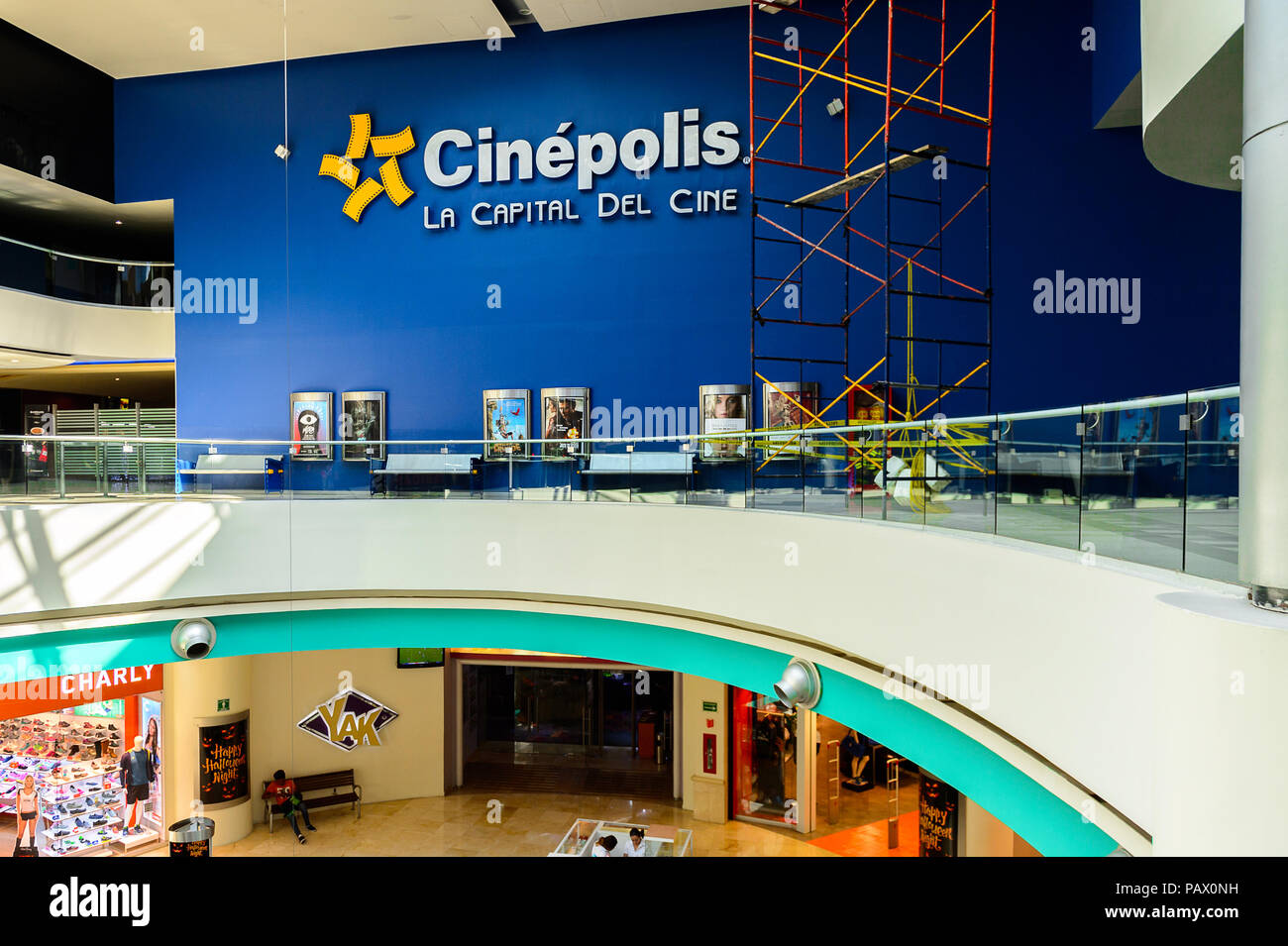 ACAPULCO, MEXICO - OCT 29, 2016: Cinepolis of the Galerias DIana ...