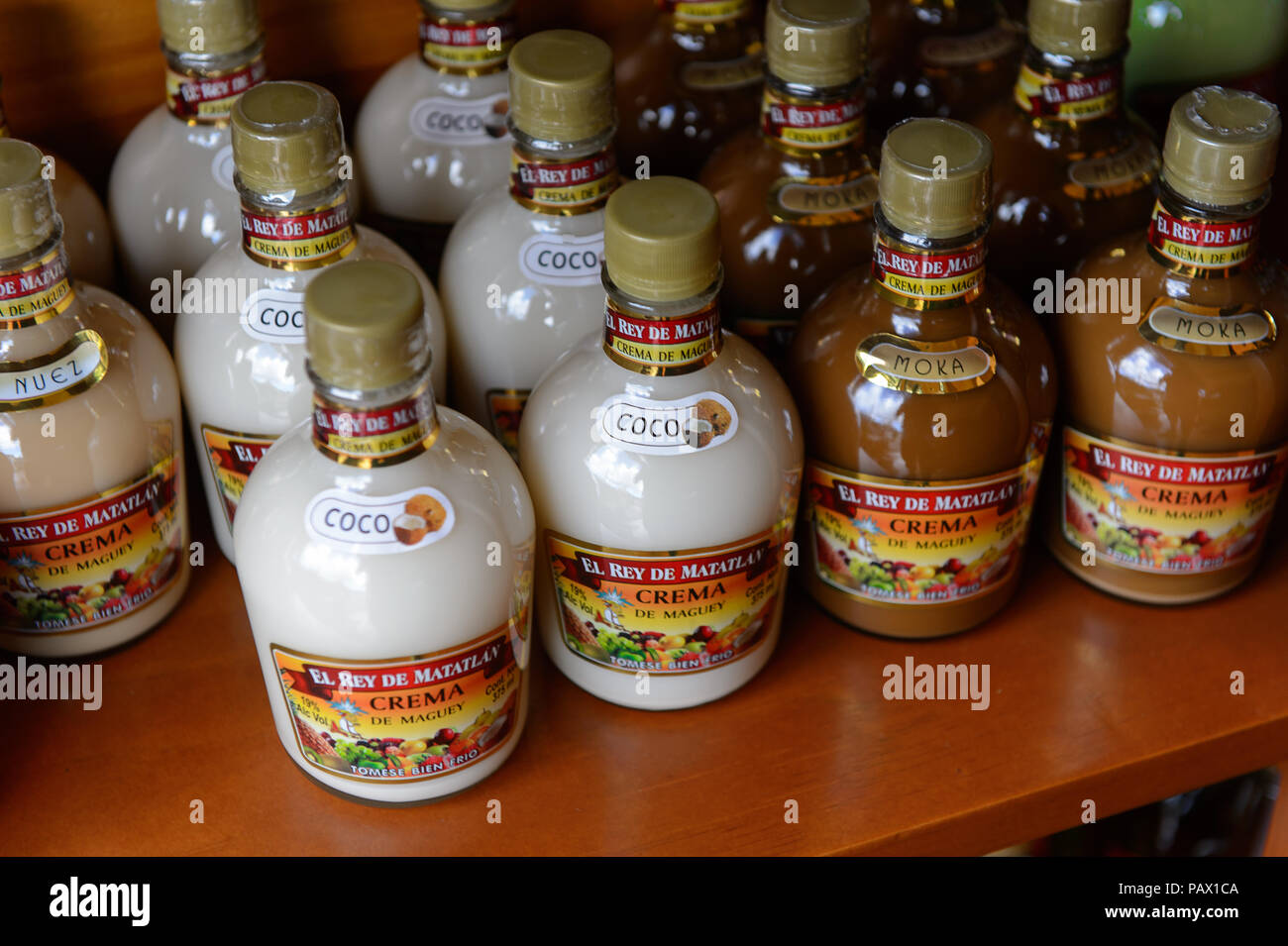 OAXACA, MEXICO - OCT 31, 2016: Alcoholic beverages at the Fabric of ...
