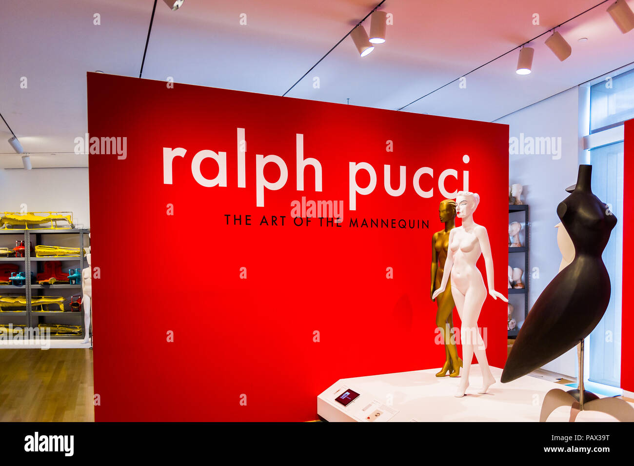 NEW YORK, USA OCT 8, 2015 Art of mannequin collection of Ralph Pucci