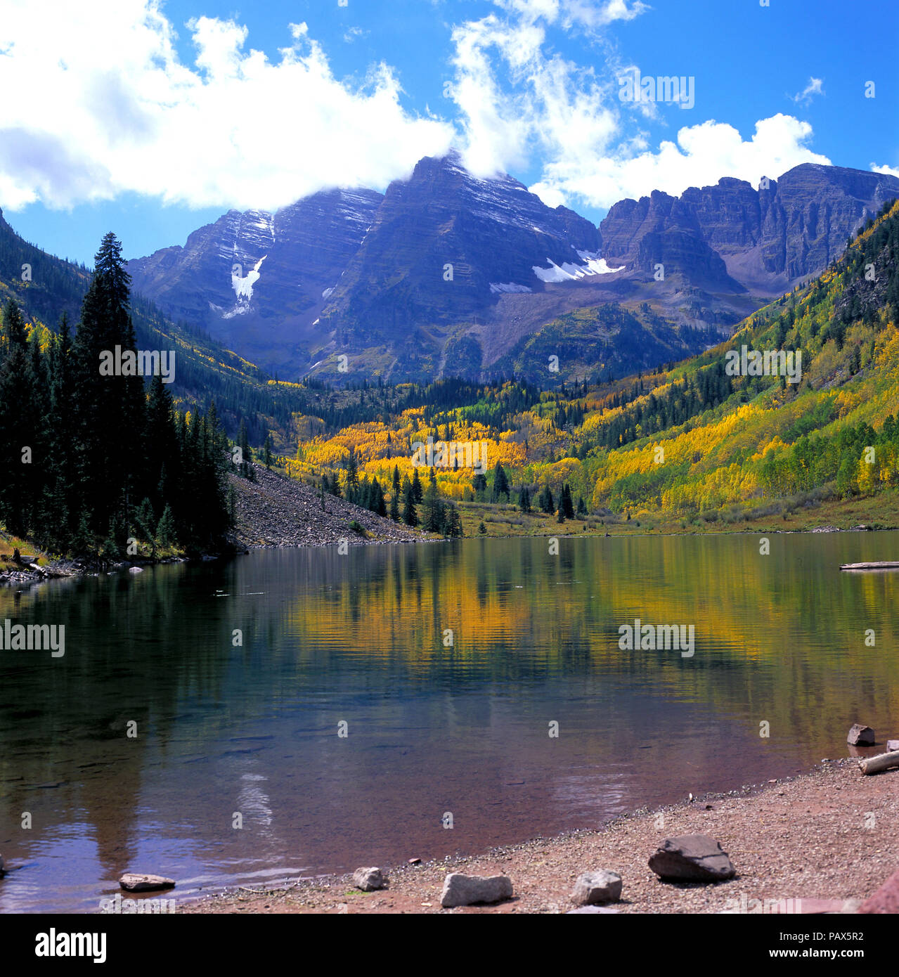 Maroon Bells 1606 Stock Photo Alamy