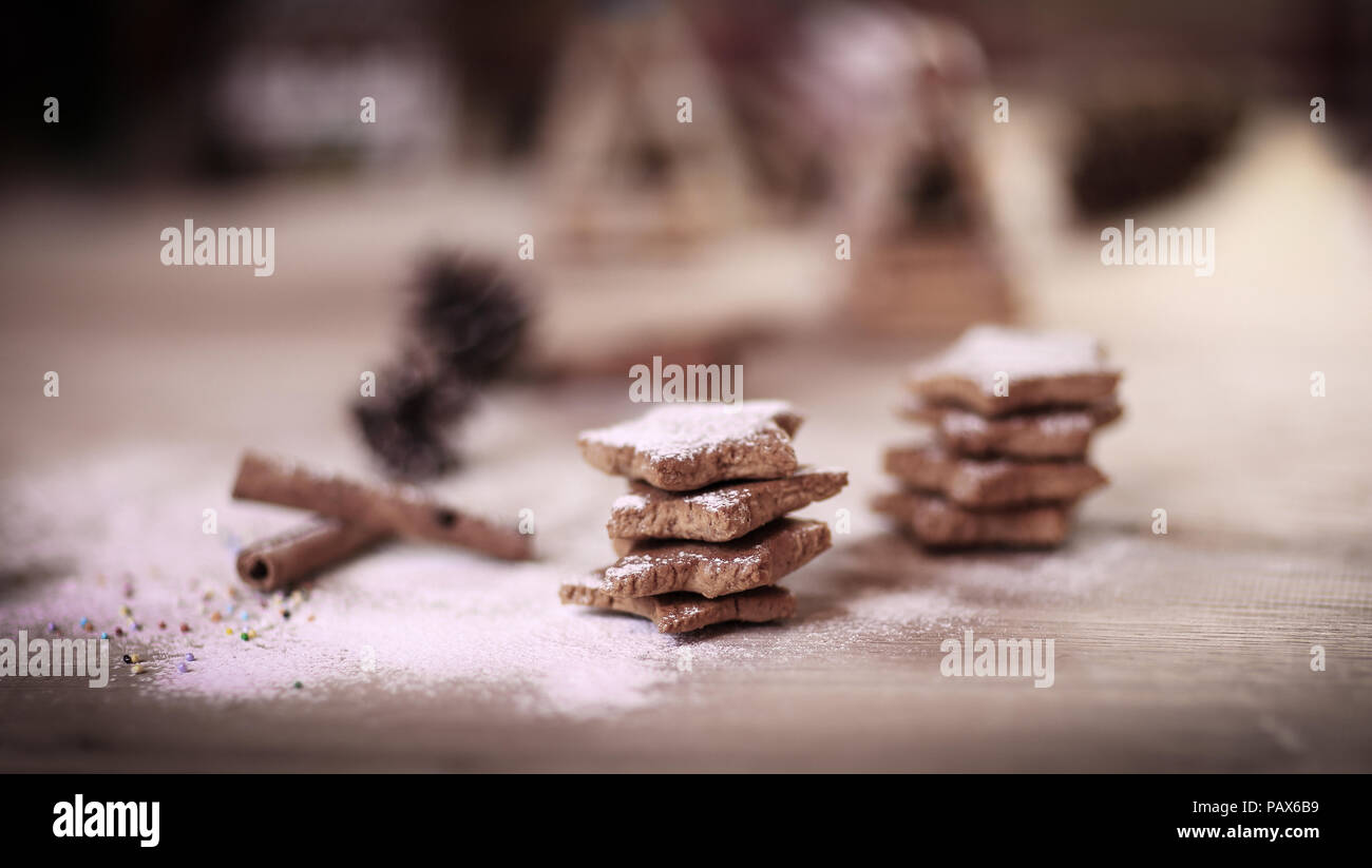 Download Christmas Kitchen Background Image Homemade Cookies On Wooden Stock Photo Alamy 3D SVG Files Ideas | SVG, Paper Crafts, SVG File