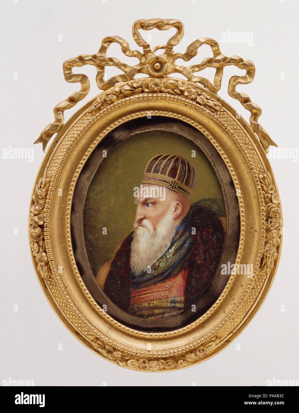 Ali Pasha (born about 1741, died 1822). Artist: Jacob Ritter von Hartmann (German, 1795-1873). Dimensions: Oval, 4 1/8 x 3 1/4 in. (105 x 84 mm). Date: 1822. Museum: Metropolitan Museum of Art, New York, USA. Stock Photo