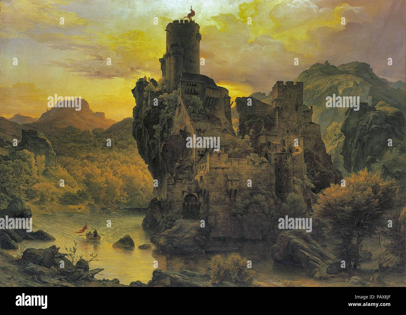 Lessing Karl Friedrich - Castle Stock Photo - Alamy