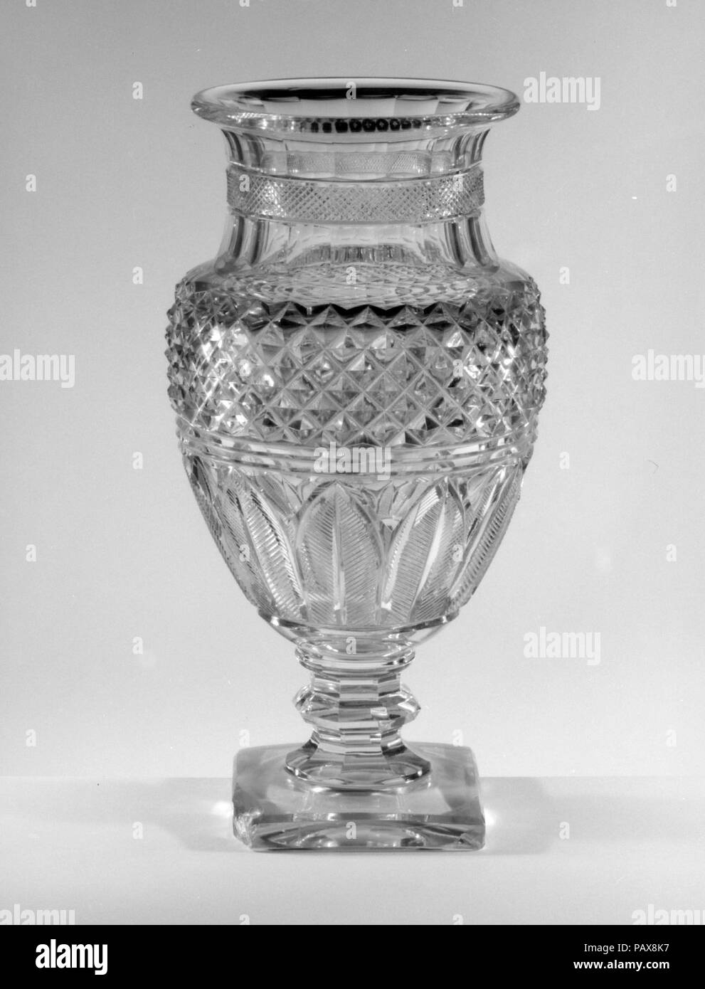 Vase. Culture: French. Dimensions: Dimensions unavailable. Date: ca. 1825. Museum: Metropolitan Museum of Art, New York, USA. Stock Photo