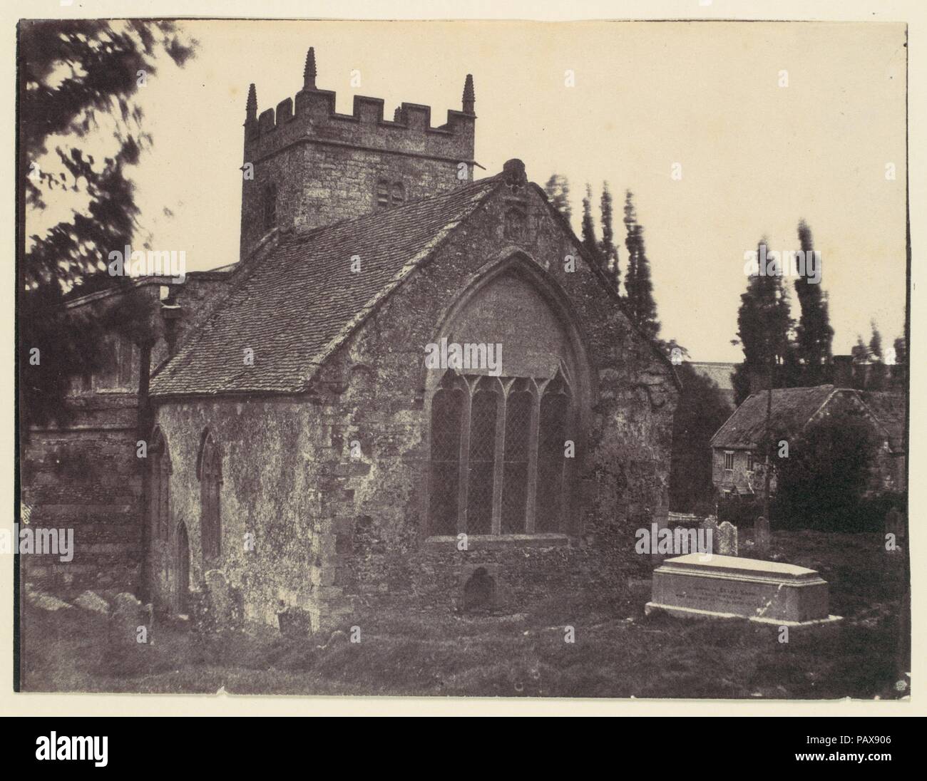 [St. Cyriac Church at Lacock Abbey]. Artist: Unknown (British). Date ...