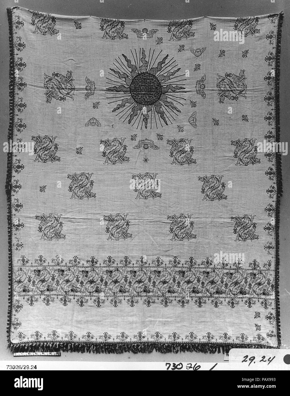 Altar cloth. Culture: Italian. Dimensions: L. 77 x W. 39 1/2 inches (195.6 x 100.3 cm). Date: 16th century. Museum: Metropolitan Museum of Art, New York, USA. Stock Photo