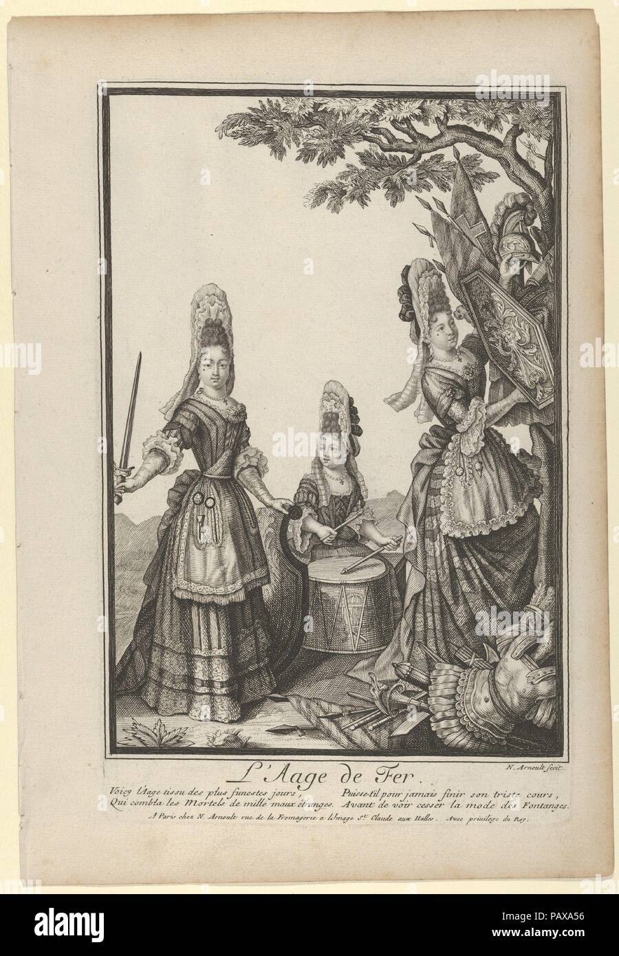 The Iron Age (L'âge de fer). Artist Nicolas Arnoult (French, ca. 1650