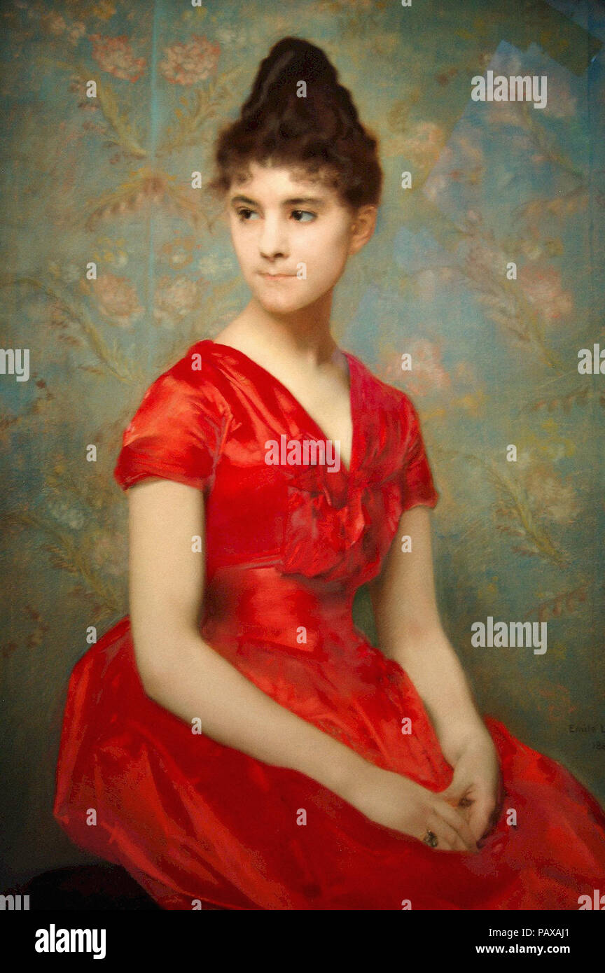 Jeune fille en robe rouge hi-res stock photography and images - Alamy