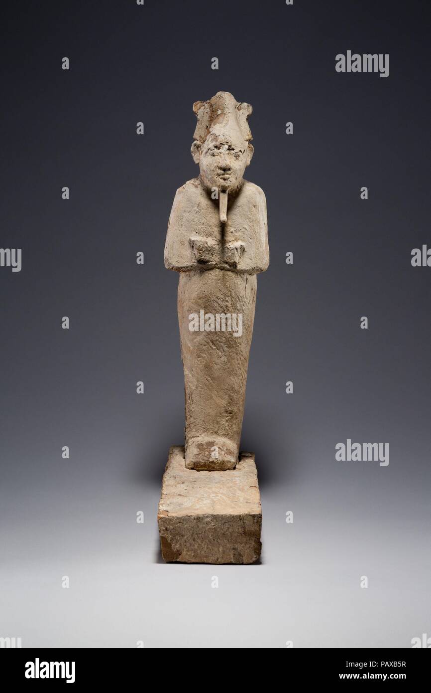 Osirid Figure of Henettawy (B). Dimensions: H. of figure: 47 cm (18 1/2 in.); L. of base: 29 cm (11 7/16 in.). Dynasty: Dynasty 21. Date: ca. 990-970 B.C.. Museum: Metropolitan Museum of Art, New York, USA. Stock Photo