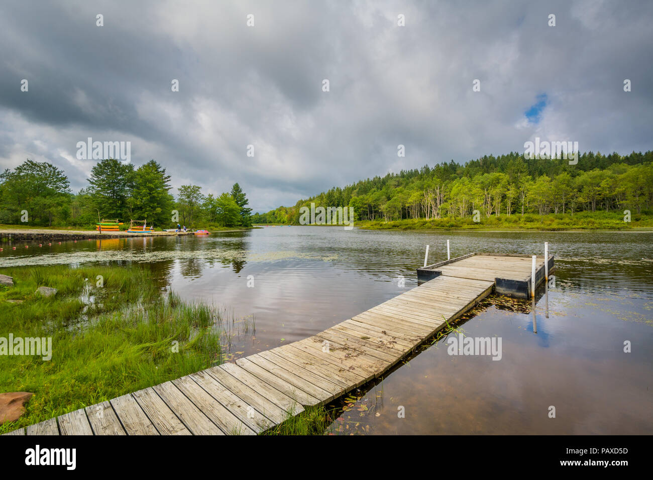 Pendleton Lake Loop Pendleton Lake, at Blackwater Falls State Park, West Virginia Stock ...