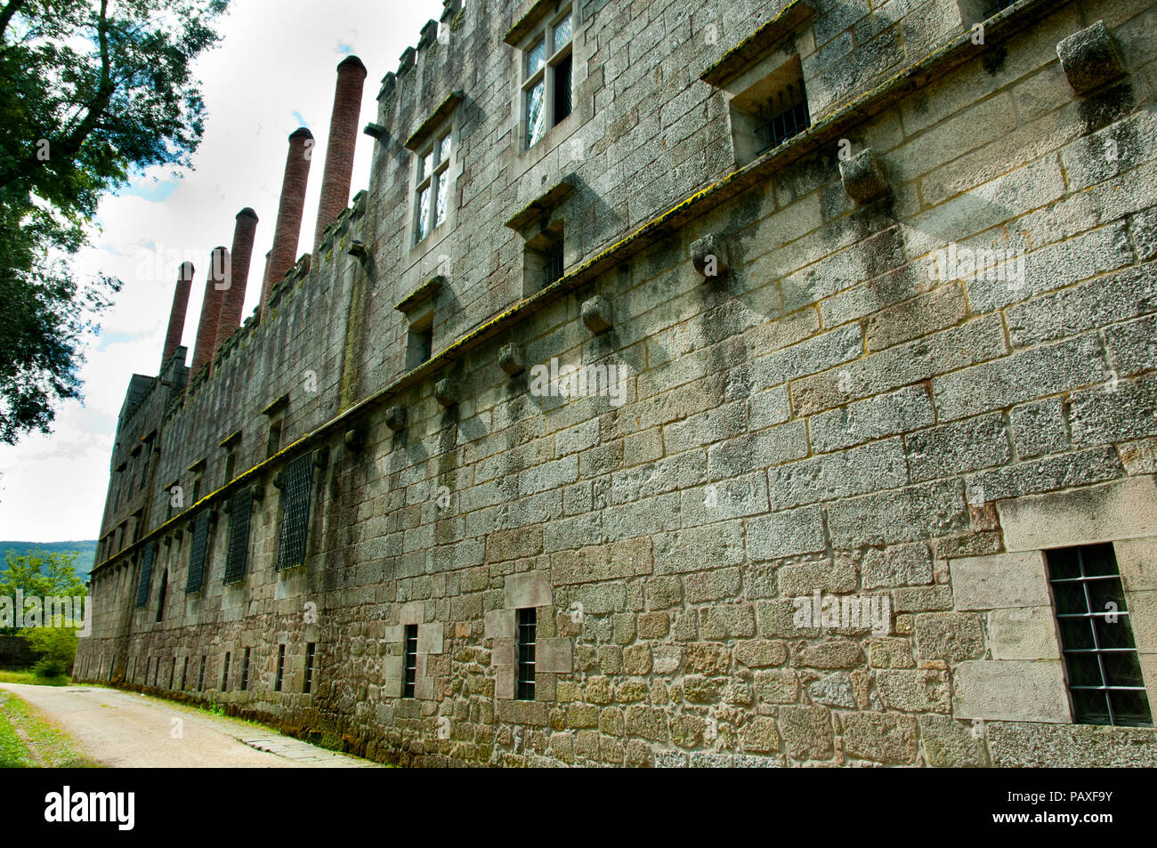 Palace of the Dukes of Braganza - Guimaraes - Portugal Stock Photo