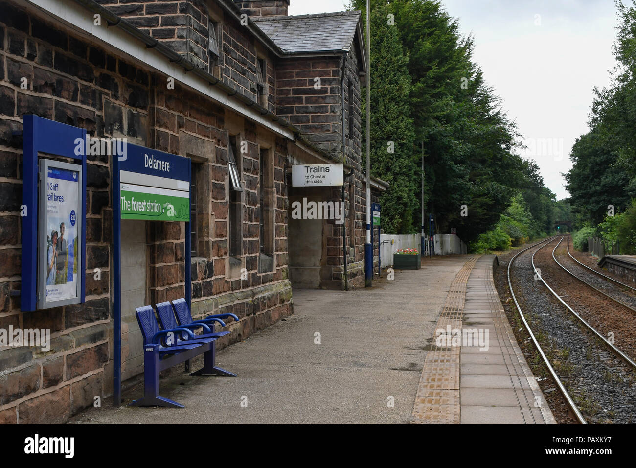 Delamere Railway Station in Cheshire Stock Photo Alamy