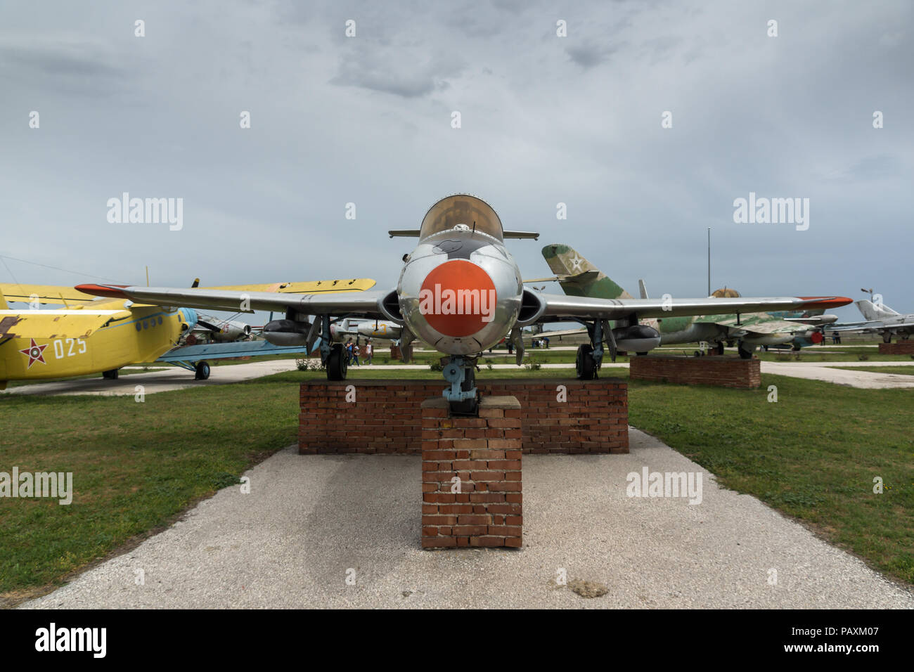 KRUMOVO, PLOVDIV, BULGARIA - 29 APRIL 2017: Aviation Museum near Plovdiv Airport, Bulgaria Stock Photo