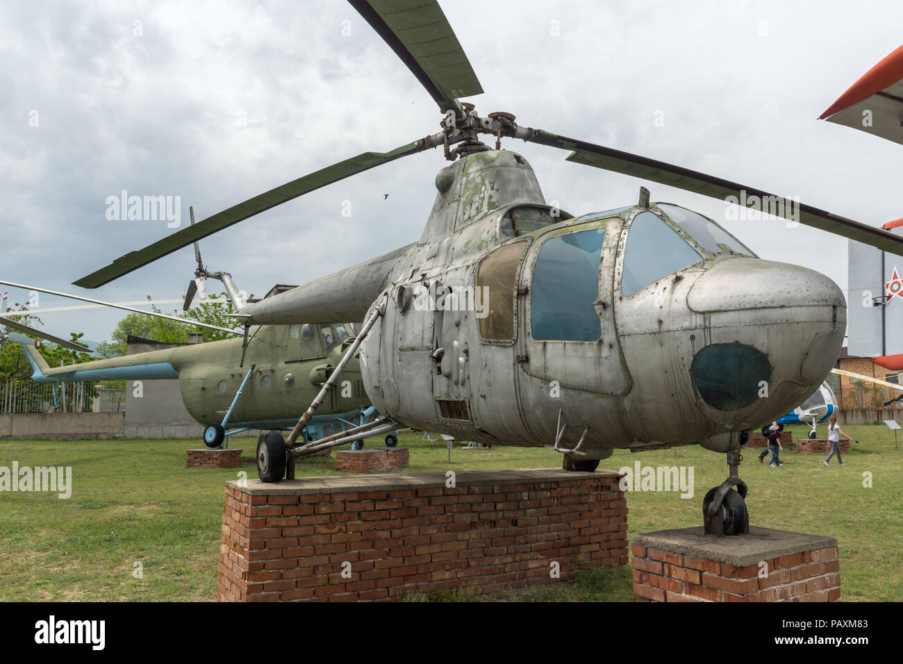 KRUMOVO, PLOVDIV, BULGARIA - 29 APRIL 2017: Aviation Museum near Plovdiv Airport, Bulgaria Stock Photo