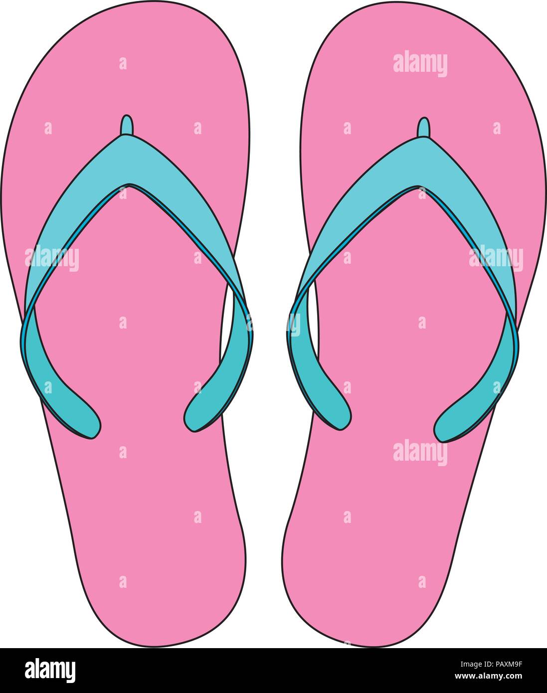 flip flops beach acessory Stock Vector Image & Art - Alamy